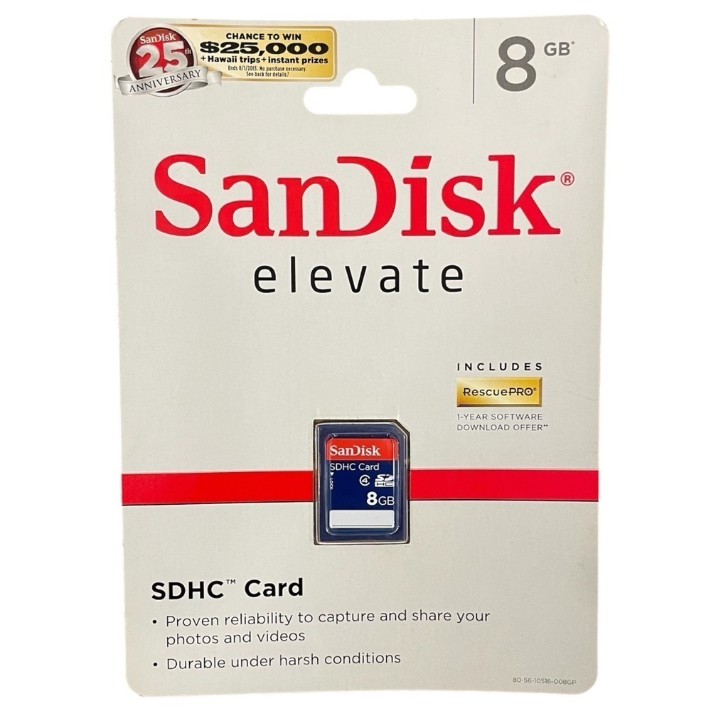 SanDisk Elevate 8 GB SDHC Card Memory Card 2012.
